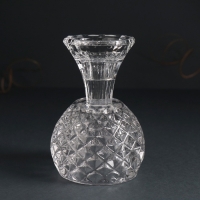 Подсвечник стекло на 1 свечу d=3 см "Ромбы" прозрачный 8х8х11 см Подсвечник стекло на 1 свечу d=3 см "Ромбы" прозрачный 8х8х11 см