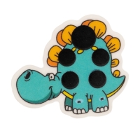 Детский термометр - наклейка налобный "Динозаврик", до 40&deg;, l-3.3 см