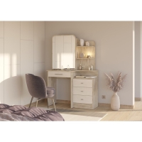 Стол туалетный ВЕРОНА, 988х451х1501, Дуб Крафт Серый/ Скандинавское Дерево Белое Стол туалетный ВЕРОНА, 988х451х1501, Дуб Крафт Серый/ Скандинавское Дерево Белое