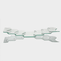 Блюдо стеклянное сервировочное Magistro &laquo;Авис&raquo;, 7 ступеней, 40&times;76&times;8 см