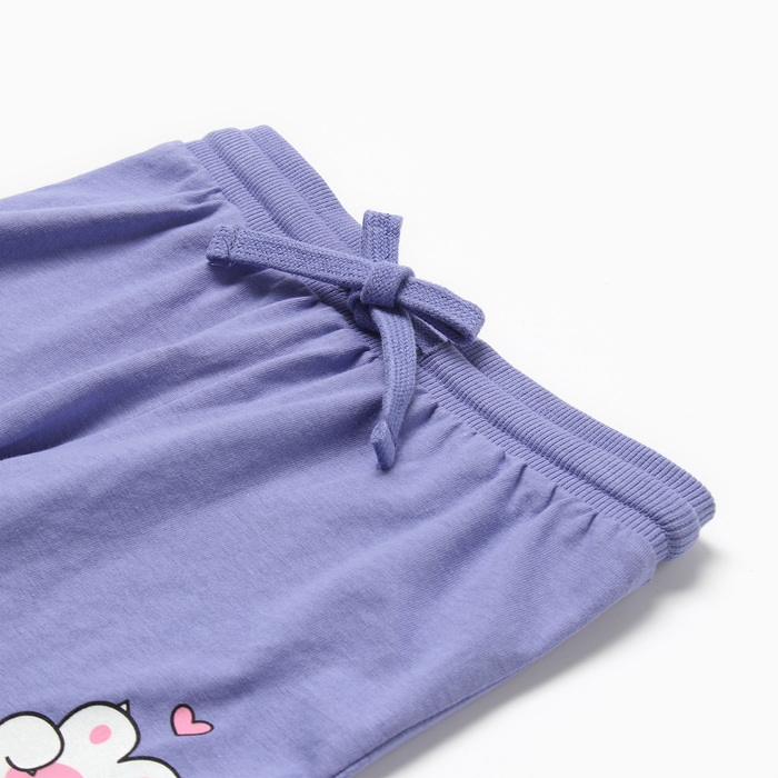 Шорты для девочки, цвет лавандовый, рост 86 см