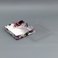 Коробка сборная с PVC крышкой, "Самой красивой", 16 х 16 х 3 см. Кондитерская упаковка Коробка сборная с PVC крышкой, "Самой красивой", 16 х 16 х 3 см. Кондитерская упаковка