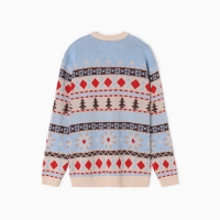 Новый год. Джемпер вязаный KAFTAN Scandinavia размер 52, голубой