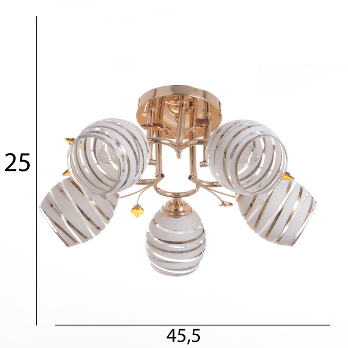 Люстра "Бет" 5х40Вт Е27 Золото МОДЕЛЬ: 2612365