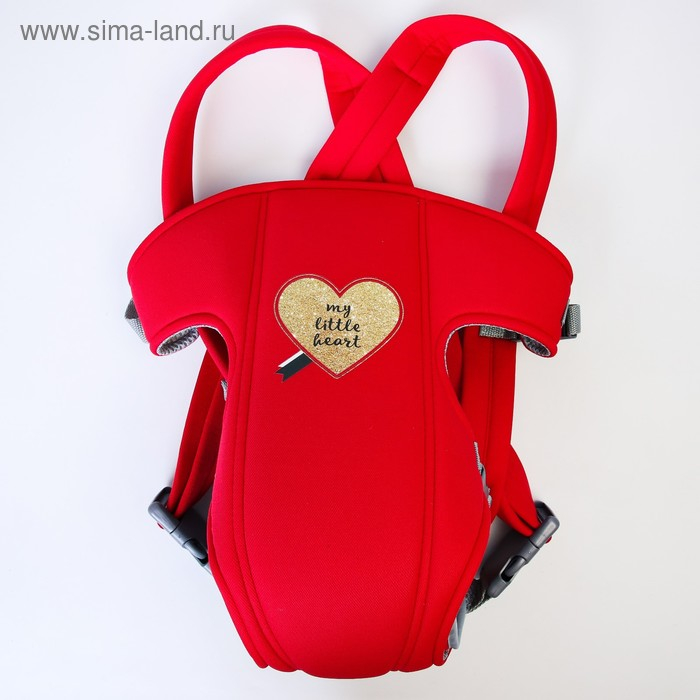 Рюкзак-кенгуру для малыша «Моё сердечко», от 3 до 10 кг., цвет красный, Крошка Я Рюкзак-кенгуру для малыша «Моё сердечко», от 3 до 10 кг., цвет красный, Крошка Я