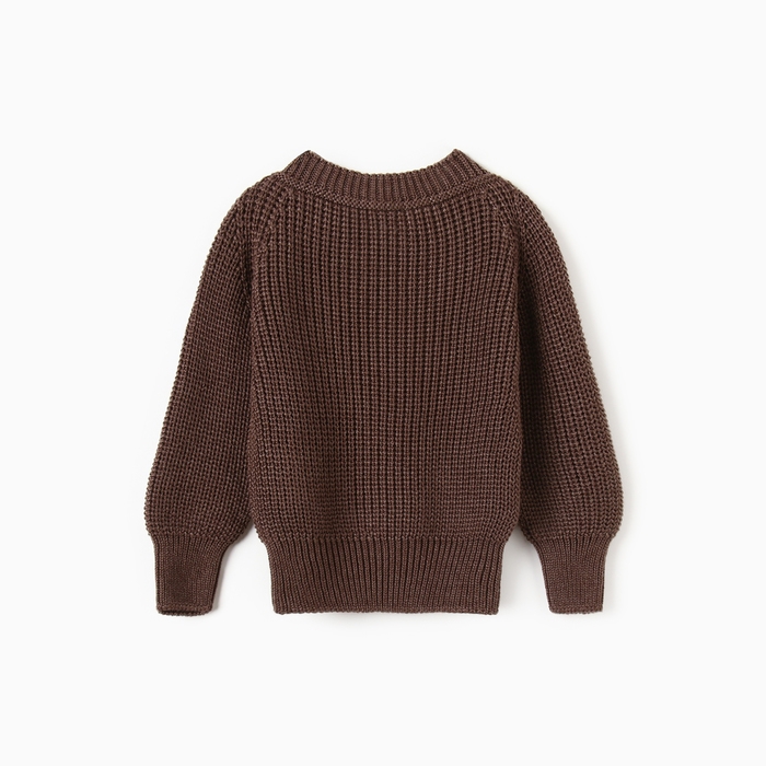 Джемпер вязаный Крошка Я, рост 80-86 см, коричневый