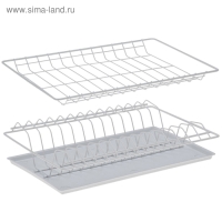 Комплект посудосушителей с поддоном для шкафа 40 см, 36,5×25,6 см, цвет белый Комплект посудосушителей с поддоном для шкафа 40 см, 36,5×25,6 см, цвет белый
