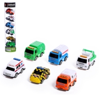 Набор металлических машинок &laquo;Мини&raquo;, 6 штук, цвет МИКС