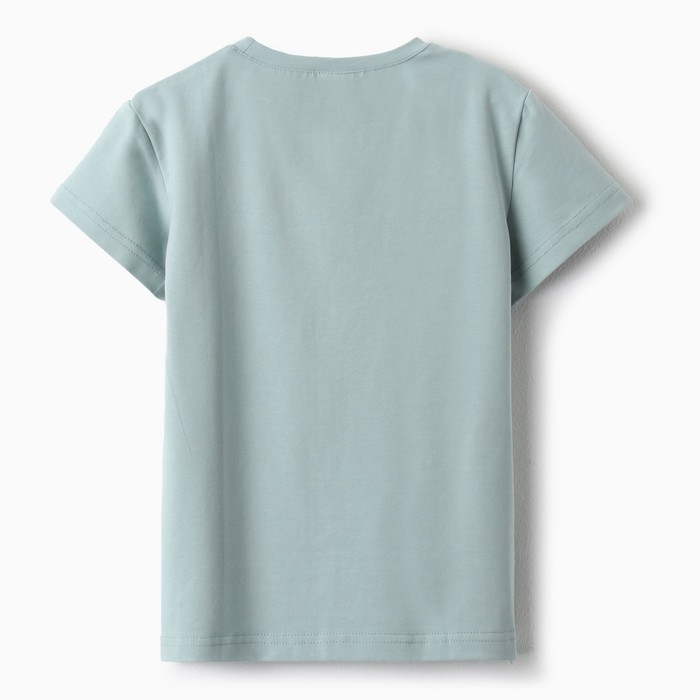 Футболка детская MINAKU "Gummy bear", цвет аквамарин, рост 110 см