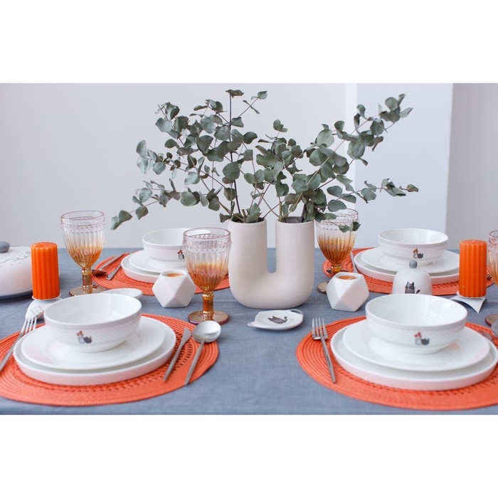 Масленка Доляна &laquo;Уютные коты&raquo;, 17&times;12,5&times;8,5 см, цвет белый