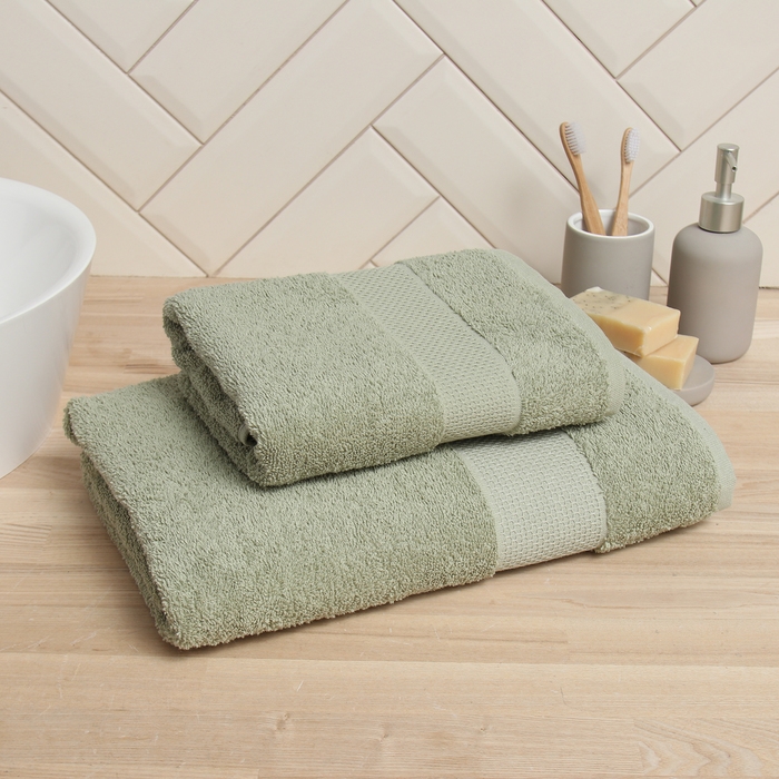 Полотенце махровое LoveLife Полотенце махровое LoveLife "Нежность" 50*90 см, цв.оливковый, 100% хлопок, 450 гр/м2