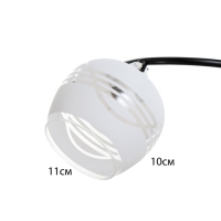 Люстра "Милава" 5хЕ27 40Вт чёрно-хромовый 62х62х27 см BayerLux