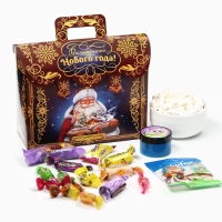 Новогодний подарок, сладкий, детский &laquo;Дед Мороз&raquo;, конфеты + слайм, 500 г