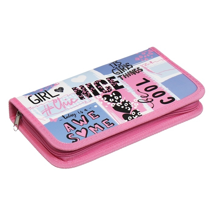 Пенал 1 секция 115 х 205 х 30 мм, Calligrata Пенал 1 секция 115 х 205 х 30 мм, Calligrata "Nice", ламинированный картон