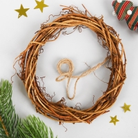 Набор для творчества - создай новогоднее украшение &laquo;Венок - снеговик с метлой&raquo;