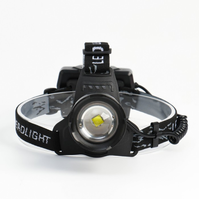 Фонарь налобный аккумуляторный, 10 Вт, 2 х 1200 мАч, Р50, USB Фонарь налобный аккумуляторный, 10 Вт, 2 х 1200 мАч, Р50, USB