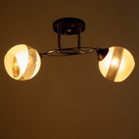 Люстра Светогор 5861/2 2х60W Е27 чёрный/хром Люстра Светогор 5861/2 2х60W Е27 чёрный/хром