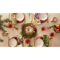 Скатерть новогодняя Этель "Noble Christmas" Скатерть новогодняя 150х110 +/-2см с ГМВО, 100%хл, саржа 190гр/м2 Скатерть новогодняя Этель "Noble Christmas" Скатерть новогодняя 150х110 +/-2см с ГМВО, 100%хл, саржа 190гр/м2