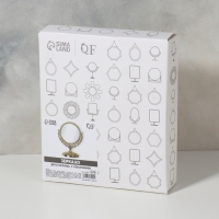 Зеркало настольное &laquo;Круг&raquo;, двустороннее, с увеличением, d зеркальной поверхности 10 см, цвет золотистый