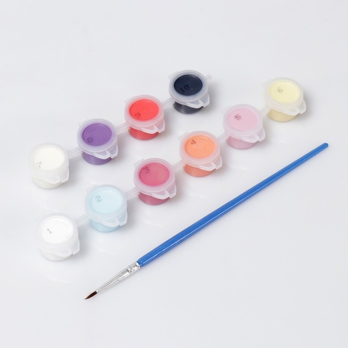 Картина по номерам для детей «Забавные зайчата», 20 х 30 см Картина по номерам для детей «Забавные зайчата», 20 х 30 см