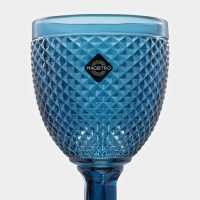 Набор бокалов из стекла Magistro &laquo;Вилеро&raquo;, 280 мл, 2 шт, цвет синий