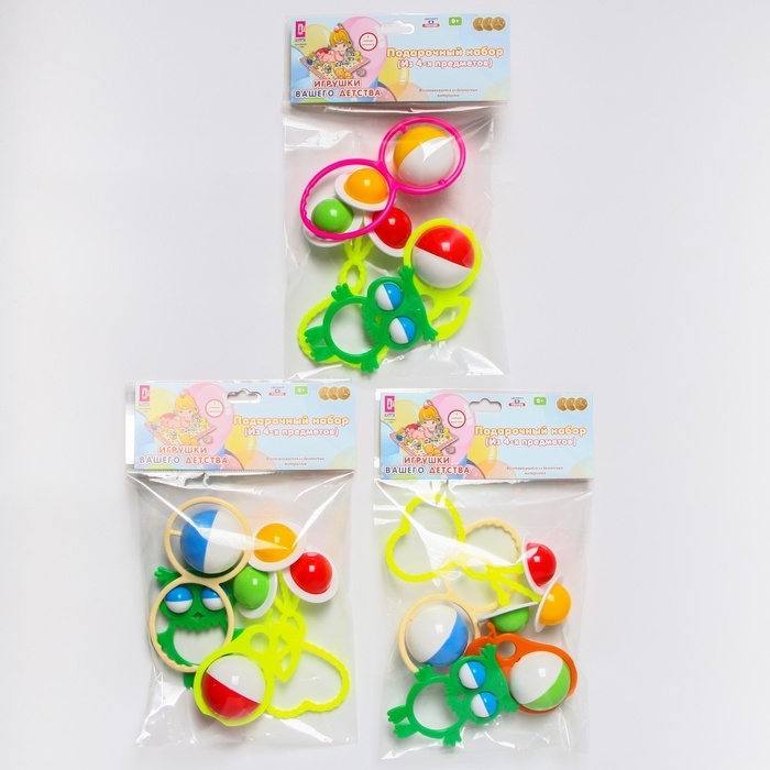 Набор погремушек &laquo;Летний сон&raquo;, 4шт, цвет МИКС, Аэлита