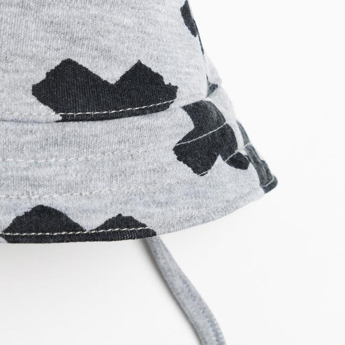 Чепчик (панамка) Крошка Я Чепчик (панамка) Крошка Я "Stylish boy" серый, р.48