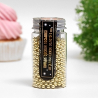 Посыпка кондитерская &laquo;Металлическое золото&raquo;, 4 мм, 50 г