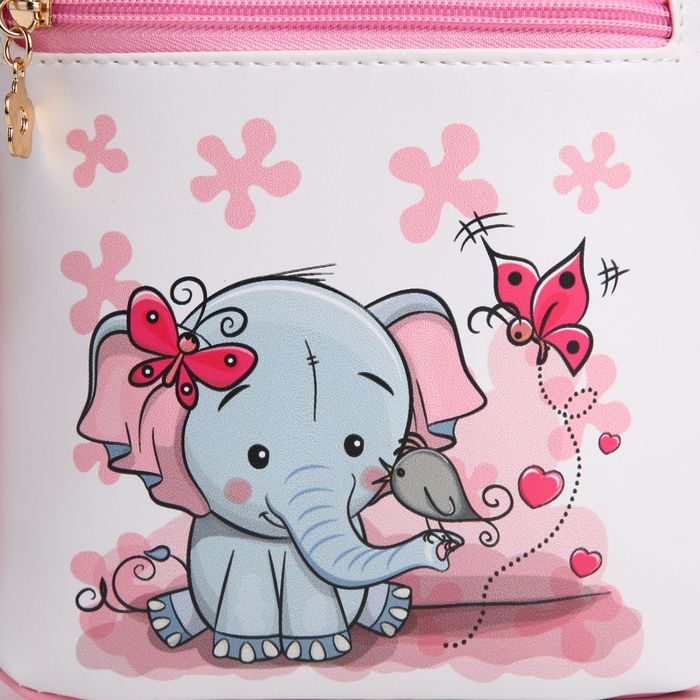 Рюкзак детский на молнии, &laquo;Выбражулька&raquo;, цвет розовый