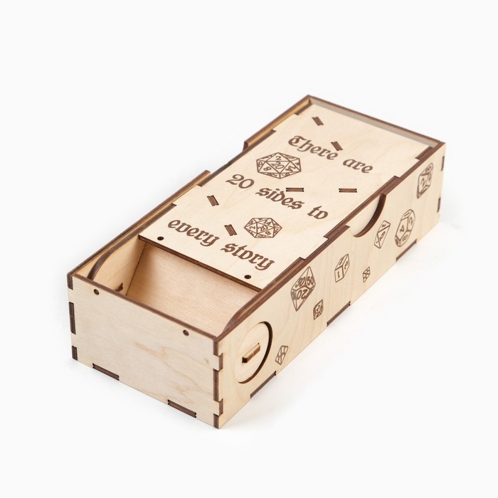 Башня для кубиков, игральных костей, дайсов Башня для кубиков, игральных костей, дайсов "20", для настольных игр, днд, 20 х 8.5 х 5 см