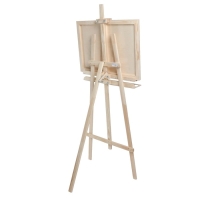 Мольберт тип &laquo;Лира&raquo; 175 х 62 см, планшет 70 х 50 мм, полка 66 х 12 см, с бегунком, неокрашенное дерево, Calligrata