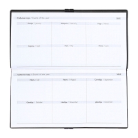 Еженедельник датир 2025г 175х95мм мягк обл иск кож 64л ESCALADA, бл тис, бл 70 г/м&sup2;,чёрный