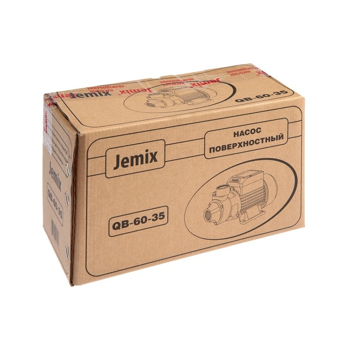 Насос поверхностный JEMIX QB-60-35, 250 Вт, напор 21 м, 25 л/мин, антиблокировка Насос поверхностный JEMIX QB-60-35, 250 Вт, напор 21 м, 25 л/мин, антиблокировка