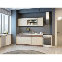 Шкаф навесной, 800 &times; 290 &times; 626, Ясень шимо темный/Ясень шимо светлый