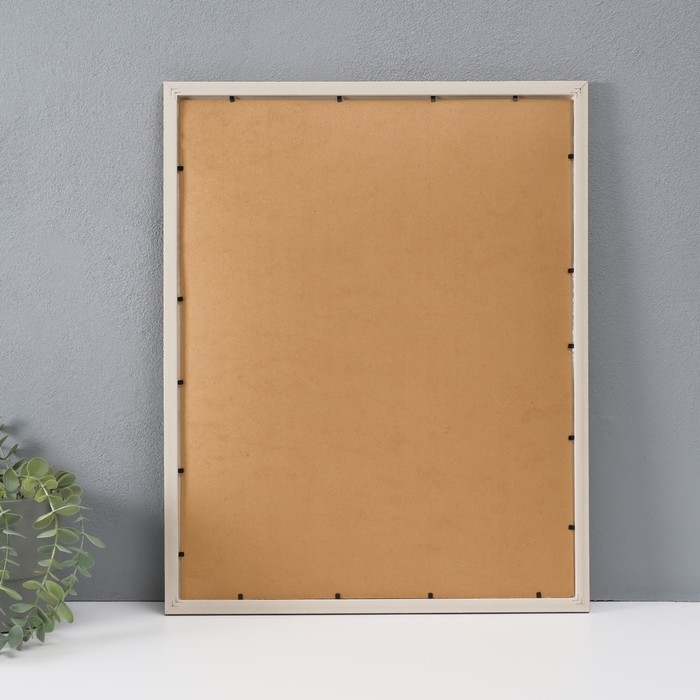 Фоторамка пластик на 8 фото 9х13 см "Крафт" с прищепками 50х40х1,2 см