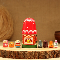 Пальчиковый театр «Колобок», теремок и 7 кукол, 14 см Пальчиковый театр «Колобок», теремок и 7 кукол, 14 см