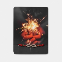 Новый год! Браслет «Новогодний» бенгальский огонь, бесконечность, цвет красный с золотом, 7см Новый год! Браслет «Новогодний» бенгальский огонь, бесконечность, цвет красный с золотом, 7см