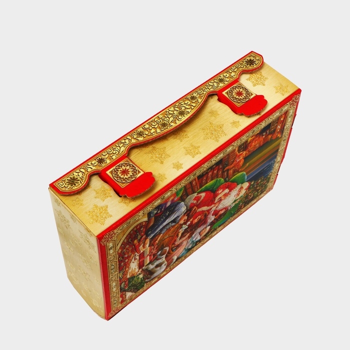 Новый год. Подарочная коробка новогодняя Книга малая Новый год. Подарочная коробка новогодняя Книга малая "Атмосфера" 17,5 х 7 х 25 см.