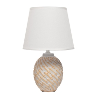 Настольная лампа "Сабина" Е14 40Вт бежевый 20х20х33см Настольная лампа "Сабина" Е14 40Вт бежевый 20х20х33см