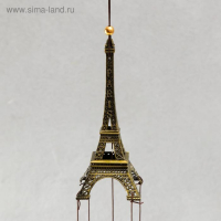 Музыка ветра металл "Эйфелева башня" 4 колокольчика 41 см Музыка ветра металл "Эйфелева башня" 4 колокольчика 41 см