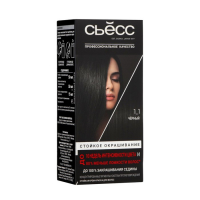 Cтойкая крем-краска для волос Сьесс Color, тон 1-1, чёрный Cтойкая крем-краска для волос Сьесс Color, тон 1-1, чёрный