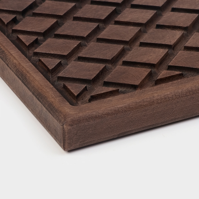 Доска разделочная для подачи Wild Kitchen, 42&times;22&times;2.5 см, граб темный