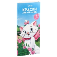 Акварель медовая &laquo;Кошечка Мари&raquo;, 12 цветов, в картонной коробке, без кисти