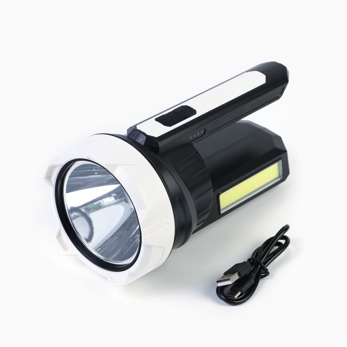 Фонарь светодиодный аккумуляторный ручной, 6 Вт, 1800 мАч, COB, солнечная батарея Фонарь светодиодный аккумуляторный ручной, 6 Вт, 1800 мАч, COB, солнечная батарея