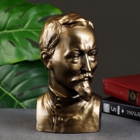 Бюст Дзержинский большой бронза,золото 12х22х8см Бюст Дзержинский большой бронза,золото 12х22х8см
