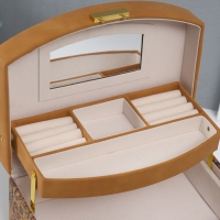 Шкатулка кожзам для украшений "Марокканская плитка" пробка 16,5х22,5х13,5 см Шкатулка кожзам для украшений "Марокканская плитка" пробка 16,5х22,5х13,5 см