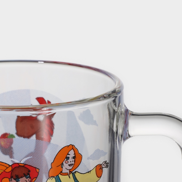 Набор детской стеклянной посуды &laquo;Три богатыря. Царевны&raquo;, 3 предмета: тарелка d=19,7 см, салатник d=13 см, кружка 300 мл