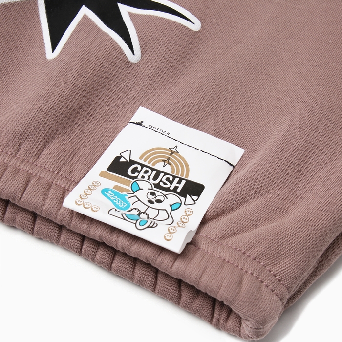 Толстовка (худи) для девочки MINAKU: CRUSH, цвет тёмно-розовый, рост 122 см