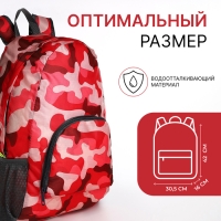 Рюкзак на молнии, цвет красный Рюкзак на молнии, цвет красный