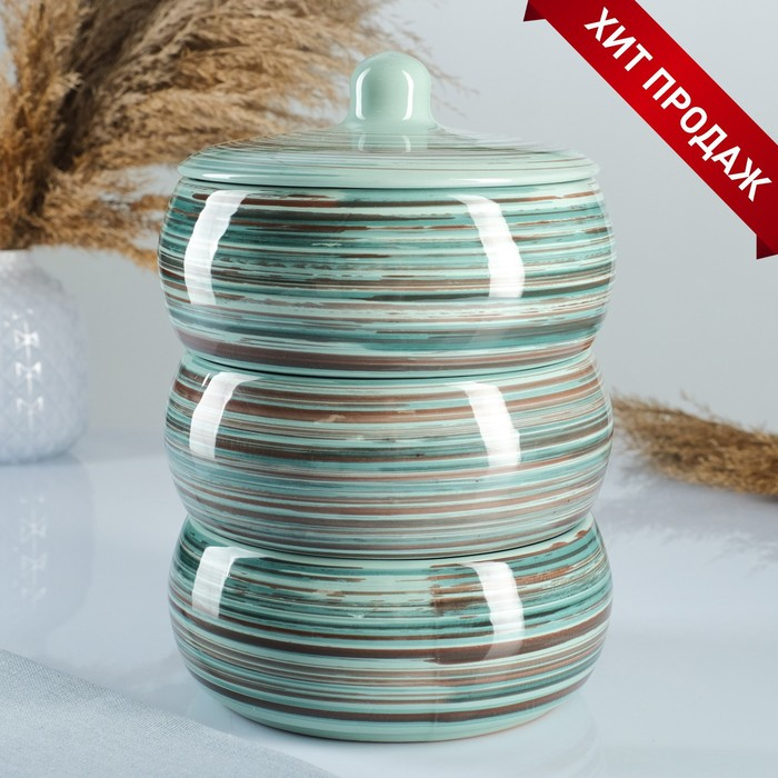 Набор для холодца Набор для холодца "Русский" 3х0,9л / 16,5х23см, скандинавия